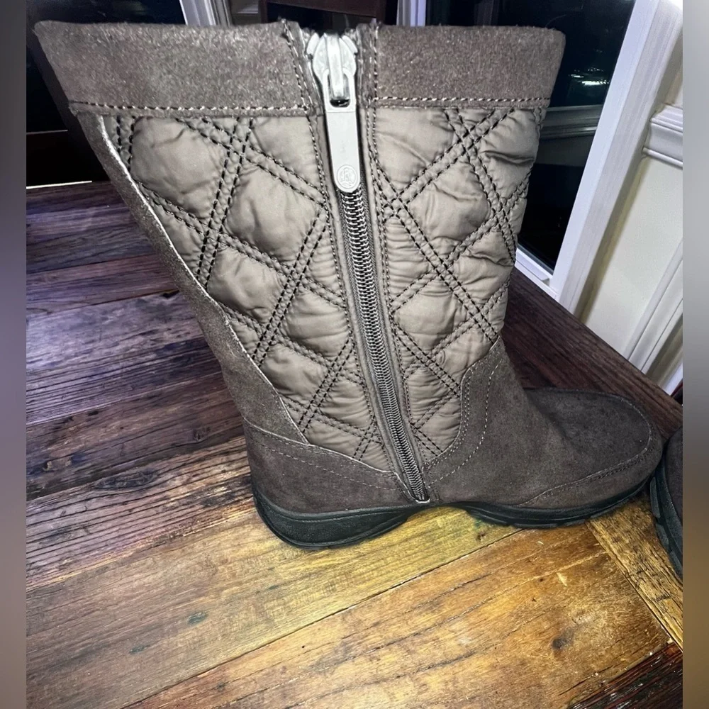 Lands End Women's Quilted Suede All weather Boots 
